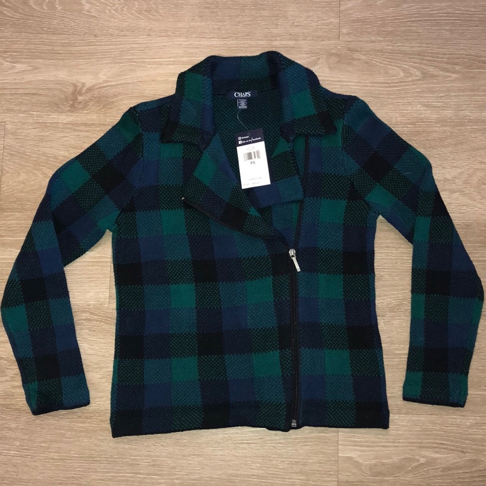 NWT Moto Sweater Jacket Chaps